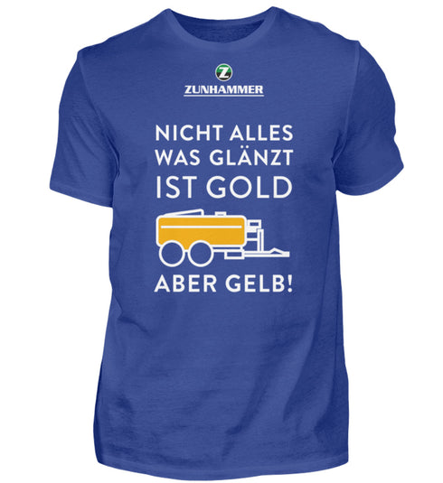 Aber gelb - black  - Men Basic Shirt